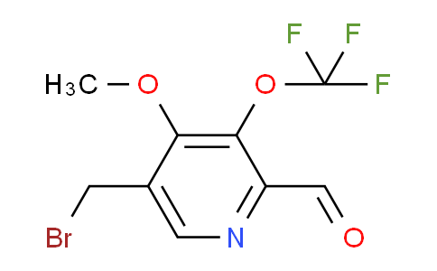 5-(Bromomethyl)-4-methoxy-3-(trifluoromethoxy)pyridine-2-carboxaldehyde