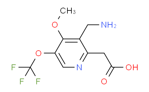 3-(Aminomethyl)-4-methoxy-5-(trifluoromethoxy)pyridine-2-acetic acid