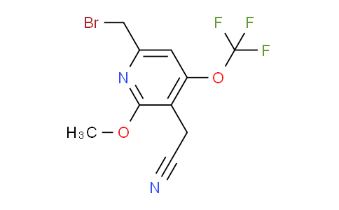 6-(Bromomethyl)-2-methoxy-4-(trifluoromethoxy)pyridine-3-acetonitrile