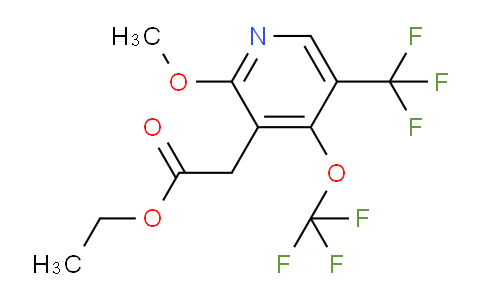 Ethyl 2-methoxy-4-(trifluoromethoxy)-5-(trifluoromethyl)pyridine-3-acetate