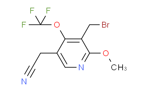 3-(Bromomethyl)-2-methoxy-4-(trifluoromethoxy)pyridine-5-acetonitrile