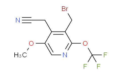 3-(Bromomethyl)-5-methoxy-2-(trifluoromethoxy)pyridine-4-acetonitrile