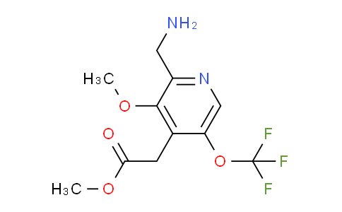 Methyl 2-(aminomethyl)-3-methoxy-5-(trifluoromethoxy)pyridine-4-acetate