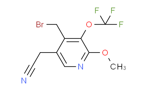 4-(Bromomethyl)-2-methoxy-3-(trifluoromethoxy)pyridine-5-acetonitrile