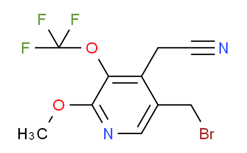 5-(Bromomethyl)-2-methoxy-3-(trifluoromethoxy)pyridine-4-acetonitrile