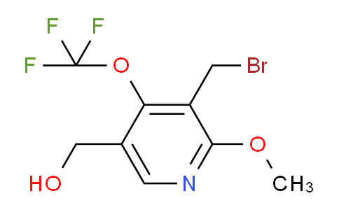 3-(Bromomethyl)-2-methoxy-4-(trifluoromethoxy)pyridine-5-methanol