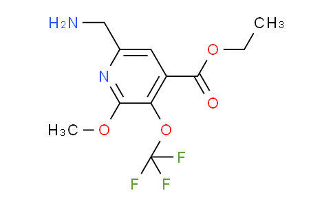Ethyl 6-(aminomethyl)-2-methoxy-3-(trifluoromethoxy)pyridine-4-carboxylate