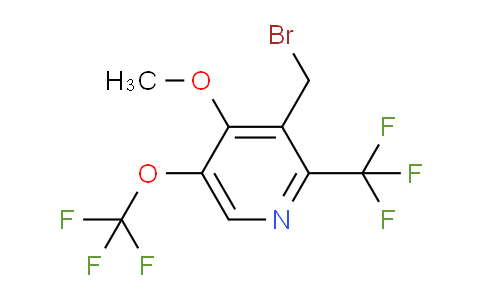 3-(Bromomethyl)-4-methoxy-5-(trifluoromethoxy)-2-(trifluoromethyl)pyridine