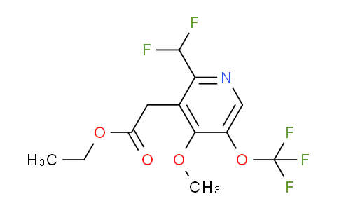 Ethyl 2-(difluoromethyl)-4-methoxy-5-(trifluoromethoxy)pyridine-3-acetate