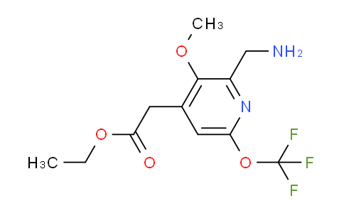 AM149250 | 1806764-81-7 | Ethyl 2-(aminomethyl)-3-methoxy-6-(trifluoromethoxy)pyridine-4-acetate