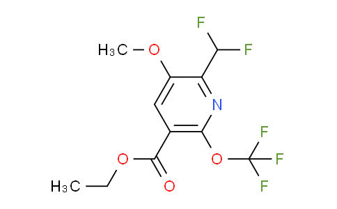 AM149264 | 1806749-95-0 | Ethyl 2-(difluoromethyl)-3-methoxy-6-(trifluoromethoxy)pyridine-5-carboxylate