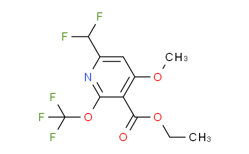 AM149267 | 1806159-74-9 | Ethyl 6-(difluoromethyl)-4-methoxy-2-(trifluoromethoxy)pyridine-3-carboxylate