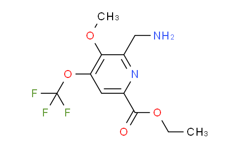 AM149340 | 1804766-35-5 | Ethyl 2-(aminomethyl)-3-methoxy-4-(trifluoromethoxy)pyridine-6-carboxylate