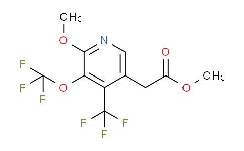 Methyl 2-methoxy-3-(trifluoromethoxy)-4-(trifluoromethyl)pyridine-5-acetate
