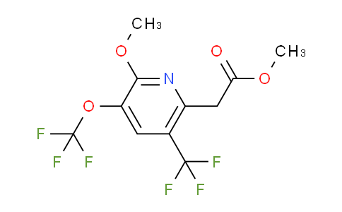 Methyl 2-methoxy-3-(trifluoromethoxy)-5-(trifluoromethyl)pyridine-6-acetate