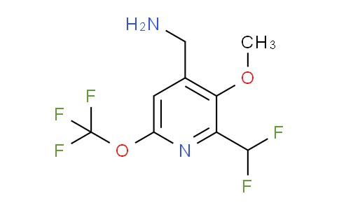 4-(Aminomethyl)-2-(difluoromethyl)-3-methoxy-6-(trifluoromethoxy)pyridine