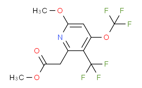 Methyl 6-methoxy-4-(trifluoromethoxy)-3-(trifluoromethyl)pyridine-2-acetate