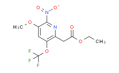 Ethyl 3-methoxy-2-nitro-5-(trifluoromethoxy)pyridine-6-acetate