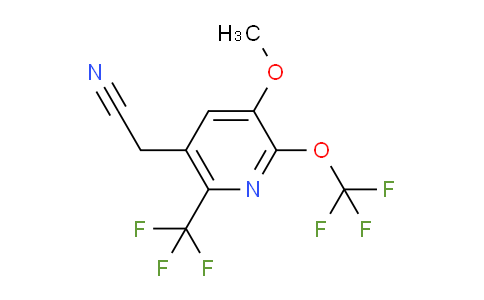 3-Methoxy-2-(trifluoromethoxy)-6-(trifluoromethyl)pyridine-5-acetonitrile