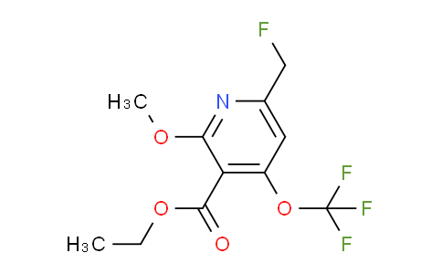 Ethyl 6-(fluoromethyl)-2-methoxy-4-(trifluoromethoxy)pyridine-3-carboxylate