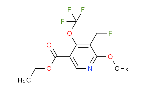 Ethyl 3-(fluoromethyl)-2-methoxy-4-(trifluoromethoxy)pyridine-5-carboxylate