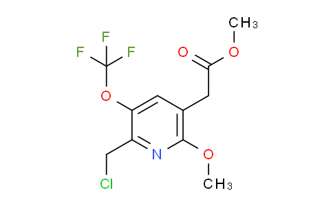 Methyl 2-(chloromethyl)-6-methoxy-3-(trifluoromethoxy)pyridine-5-acetate