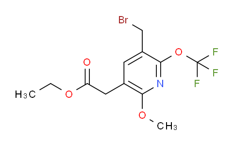 Ethyl 3-(bromomethyl)-6-methoxy-2-(trifluoromethoxy)pyridine-5-acetate