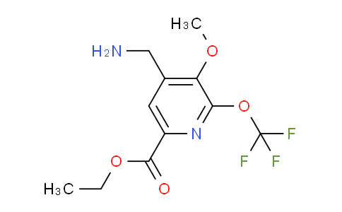 AM149726 | 1804355-50-7 | Ethyl 4-(aminomethyl)-3-methoxy-2-(trifluoromethoxy)pyridine-6-carboxylate