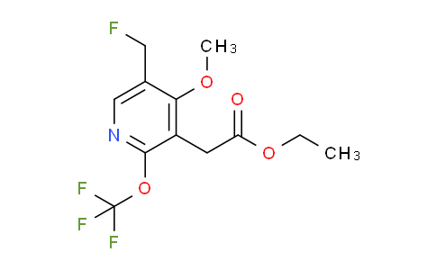 Ethyl 5-(fluoromethyl)-4-methoxy-2-(trifluoromethoxy)pyridine-3-acetate