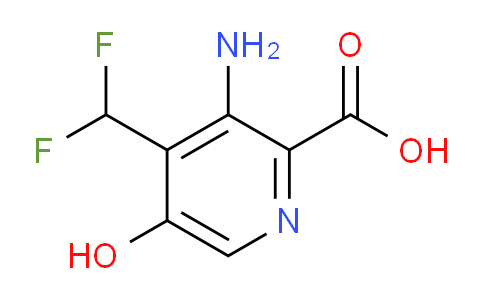 AM14975 | 1806843-29-7 | 3-Amino-4-(difluoromethyl)-5-hydroxypyridine-2-carboxylic acid