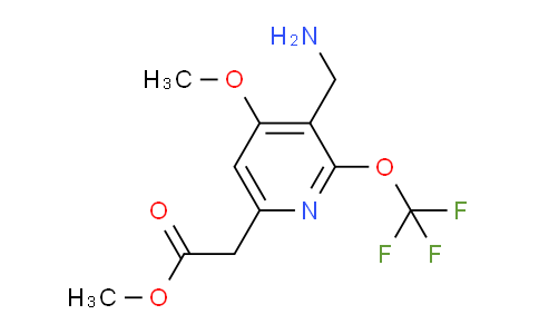 Methyl 3-(aminomethyl)-4-methoxy-2-(trifluoromethoxy)pyridine-6-acetate