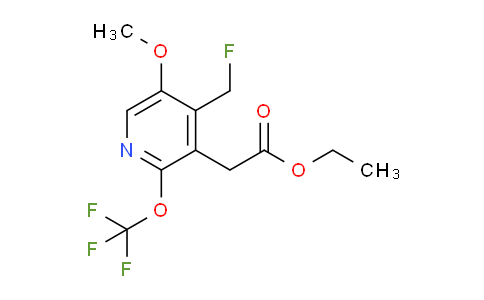 Ethyl 4-(fluoromethyl)-5-methoxy-2-(trifluoromethoxy)pyridine-3-acetate