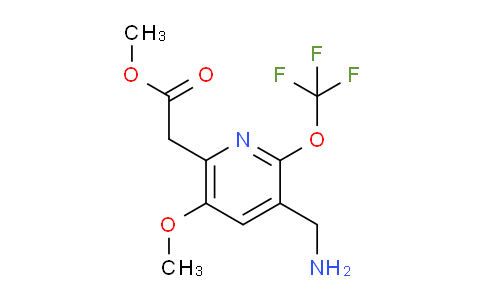 Methyl 3-(aminomethyl)-5-methoxy-2-(trifluoromethoxy)pyridine-6-acetate