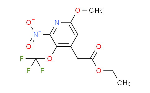 Ethyl 6-methoxy-2-nitro-3-(trifluoromethoxy)pyridine-4-acetate