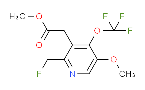 Methyl 2-(fluoromethyl)-5-methoxy-4-(trifluoromethoxy)pyridine-3-acetate