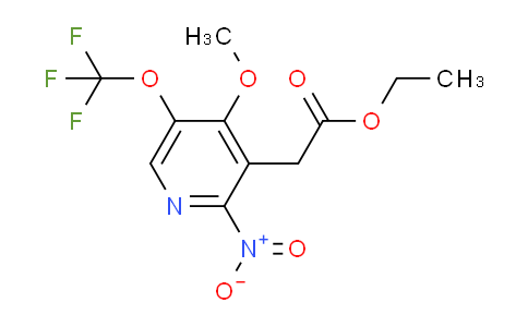 Ethyl 4-methoxy-2-nitro-5-(trifluoromethoxy)pyridine-3-acetate