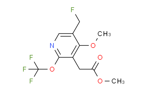 Methyl 5-(fluoromethyl)-4-methoxy-2-(trifluoromethoxy)pyridine-3-acetate