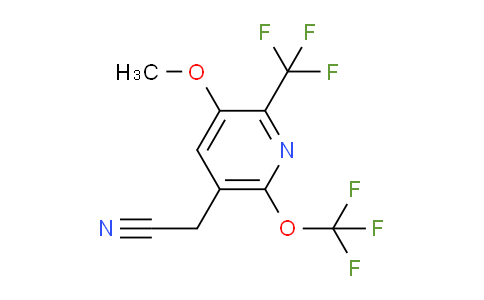 3-Methoxy-6-(trifluoromethoxy)-2-(trifluoromethyl)pyridine-5-acetonitrile