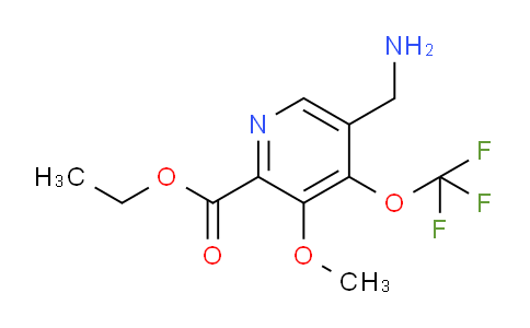 AM149848 | 1804355-44-9 | Ethyl 5-(aminomethyl)-3-methoxy-4-(trifluoromethoxy)pyridine-2-carboxylate