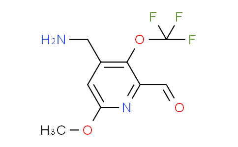 4-(Aminomethyl)-6-methoxy-3-(trifluoromethoxy)pyridine-2-carboxaldehyde