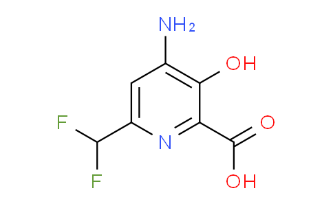 AM14988 | 1805134-30-8 | 4-Amino-6-(difluoromethyl)-3-hydroxypyridine-2-carboxylic acid