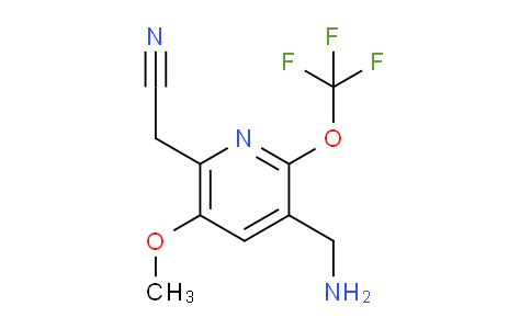 3-(Aminomethyl)-5-methoxy-2-(trifluoromethoxy)pyridine-6-acetonitrile