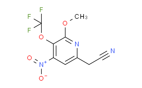 2-Methoxy-4-nitro-3-(trifluoromethoxy)pyridine-6-acetonitrile