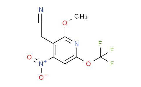 2-Methoxy-4-nitro-6-(trifluoromethoxy)pyridine-3-acetonitrile