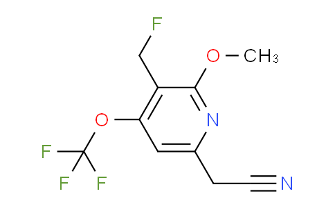 3-(Fluoromethyl)-2-methoxy-4-(trifluoromethoxy)pyridine-6-acetonitrile