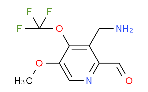 3-(Aminomethyl)-5-methoxy-4-(trifluoromethoxy)pyridine-2-carboxaldehyde