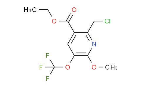 Ethyl 2-(chloromethyl)-6-methoxy-5-(trifluoromethoxy)pyridine-3-carboxylate