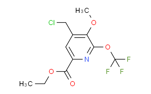 Ethyl 4-(chloromethyl)-3-methoxy-2-(trifluoromethoxy)pyridine-6-carboxylate