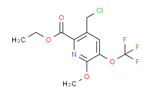 Ethyl 5-(chloromethyl)-2-methoxy-3-(trifluoromethoxy)pyridine-6-carboxylate