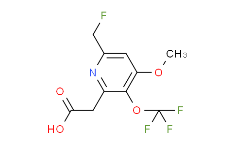 6-(Fluoromethyl)-4-methoxy-3-(trifluoromethoxy)pyridine-2-acetic acid